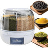 NutriVault Pro de ultima generación almacenamiento de granos, 6 rejillas, salida con un solo clic.